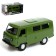 Metal machine "UAZ 3962", inertia, 1:24, light and sound, green color