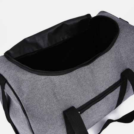 Road bag with lightning, external pocket, long belt, gray color-2