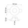 YESO lamp, 50 W, GU10, white color, D = 122mm