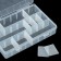 Box for fishing trifles with adjustable cells K-63, 19.5x13.5x4 cm, transparent
