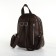 Women's backpack on lightning, brown color