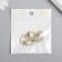 Decor for creativity metal, rhinestones "wise eagle owl" gold 1.5x2.3 cm
