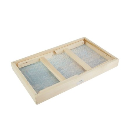 Breakfast table "metal" glass surface 50x30cm-2