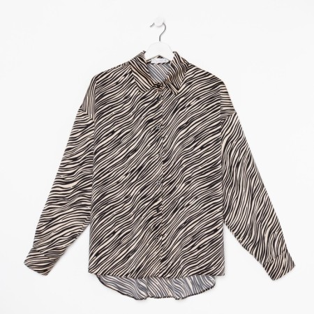 Female blouse, ecruil color, zebra print, size 54-4
