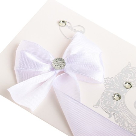 Money envelope "Happy Wedding Day!" handmade, bow-1
