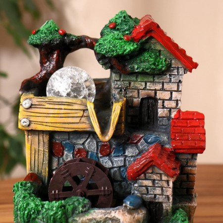 Fountain "House in the Forest" 13x14.5x19.5 cm (with backlight)-1
