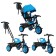Three -haired bike Vivat 1, blue color