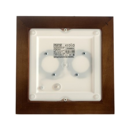 Lamp Ecola NBB-04-60-012, 2XGX53, IP65, 220V, 245x245 mm, matte, t/nut color-2