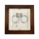 Lamp Ecola NBB-04-60-012, 2XGX53, IP65, 220V, 245x245 mm, matte, t/nut color