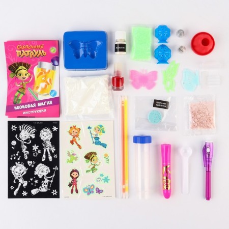 Set for experiments "Fairytale patrol: neon magic", luminous, 6 experiments-2