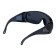 Glasses protective tundra, black, open type, impact -resistant material