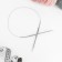 The knitting needles are circular, for knitting, with a metal cable, d = 4.5 mm, 14/60 cm