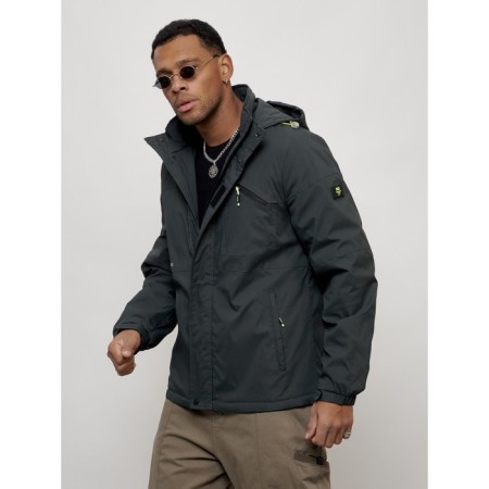 Sports male jacket, size 52, dark gray color-1