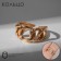 Ring "Trend" pigtail, color gold, dimensionless