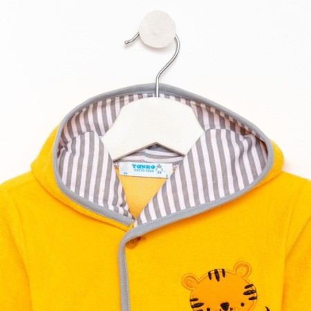 Yellow bathrobe/tiger, height 104, maistra, 100% cotton-6