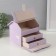 Casket to the leatherette for decorations House "Bunny" Lilac 16.5x19x16.5 cm