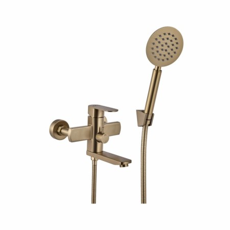 Bath mixer Fashun A53020-21, single-leaf, pour 102 mm, with a shower set, bronze 9686667
