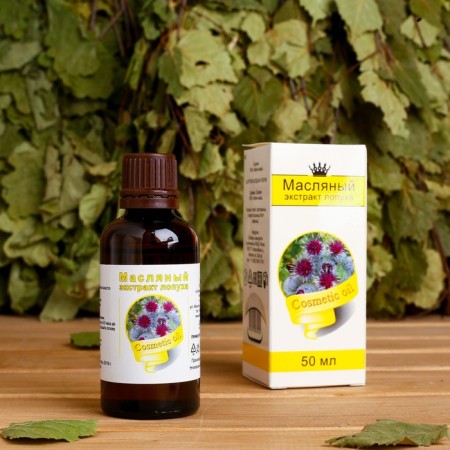 Oil extract of burdock, 100% natural, 50 ml
