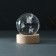 Souvenir Glass backlight "Ball. Butterfly" d = 6 cm stand wood, usb