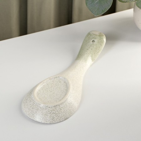 Ceramic “House in the village” stand under the spoon, 23 × 8.5 × 2.5 cm-3