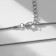 Pendant "Strazinka" in the tsap, white color in silver, 40 cm