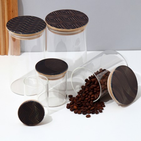 Bank for storage "Geometry", 100 ml-5