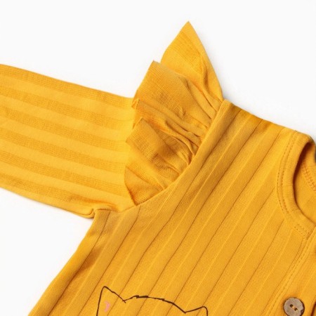 Longsliv children, mustard color, height 68 cm-3