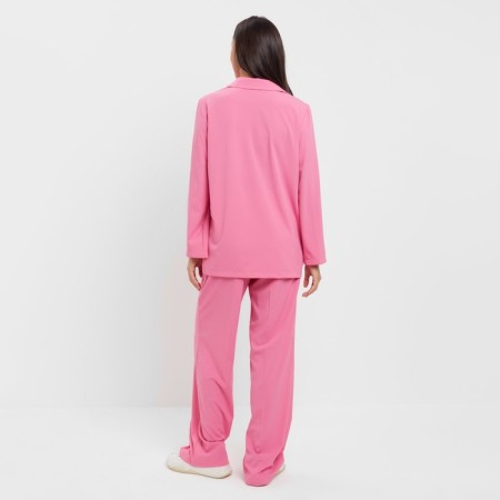 Women's costume (jacket, trousers) minku: Green Trend Bright pink color, size 44-3