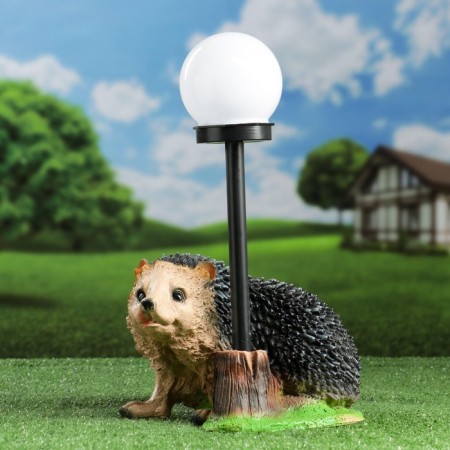 Garden Light "Hedgehog on legs with a lantern" 25 cm mix-10