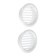 Ventilation grate "Cosmiac" L46, D = 46 mm, indescribable, set 2 pcs.