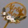 Topper Mr & Mrs, Circle, Golden Color