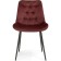Chair on the Grass -Karkas Goyar Metal/velor, Black/Red 51x61x82 cm