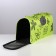 Bag - Carriage for animals "Flowers", green, size L, 53 x 21 x 29 cm