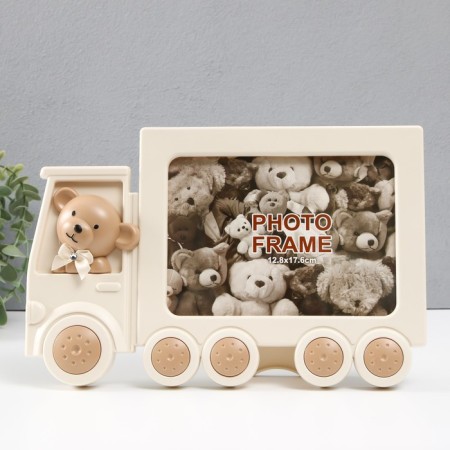 Photo frame plastic 13x18 cm "Bear in truck" MIX 29x4x19 cm-1