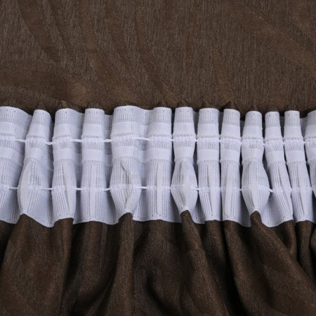Curtain, size 145x270 cm, chocolate color-4