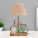 Table lamp with a clock "Bicycle" E14 15W 19x18x35 cm