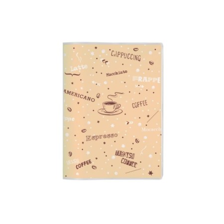 Note book A7, 64 sheets in the City Journal line, integral cover, mix-4