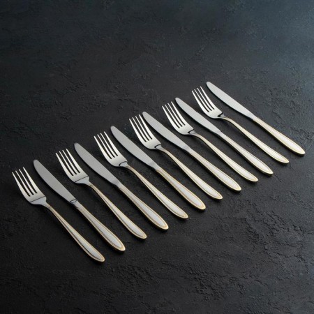 A set of cutlery made of stainless steel Magistro, 24 objects, silver color-3