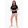 Female set: T -shirt, Monsi shorts, size m, black color