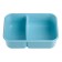 Lunch box with compartments for food, food container, 1.1 l, 21.5 x 7.6 x 15 cm, blue