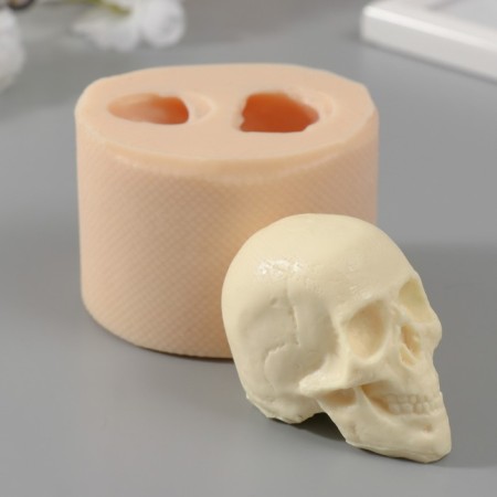 Silicone Mold "Skull" 6.5x4x5 cm mix-2