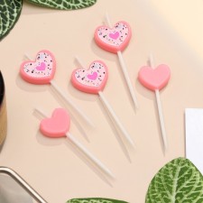Set of candles for the cake, 5 pcs 