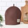 Hall on the kettle "Ethel" Kitchen, col. brown, 28x28 cm, 100% HL, sarzha 220 g/m2
