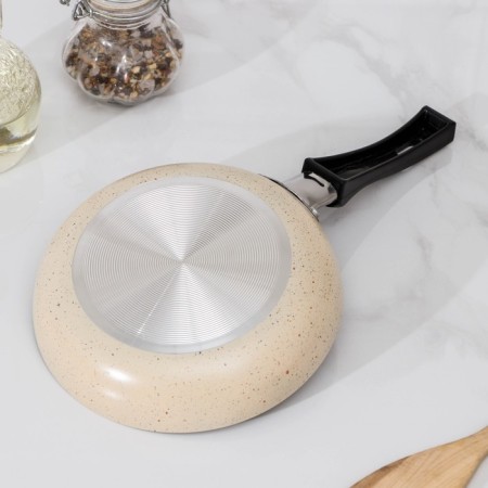STON SIGN, D = 15.5 cm, plastic handle, anti -stick coating, beige color-2
