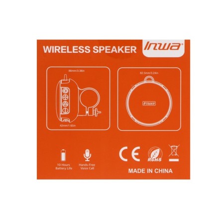 Portable column Inwa AS-63, 5 W, 750 mAh, waterproof, steering wheel mount, black-10