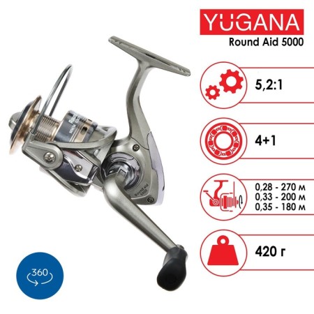 Coil Yugana Round AID 5000 4+1 bearing, 5.2: 1