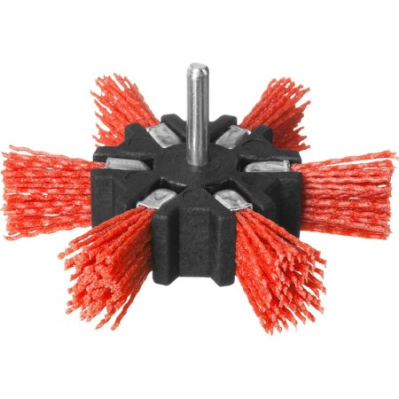Disc "bison" 35163-100_z02, "star", nylon, abrasive coating, 100 mm