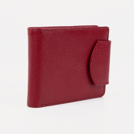 Women's wallet on magnet, red color