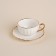 Tea steam porcelain SL Home "Garda", 2 items: a cup 200 ml, a saucer d = 15 cm, white color