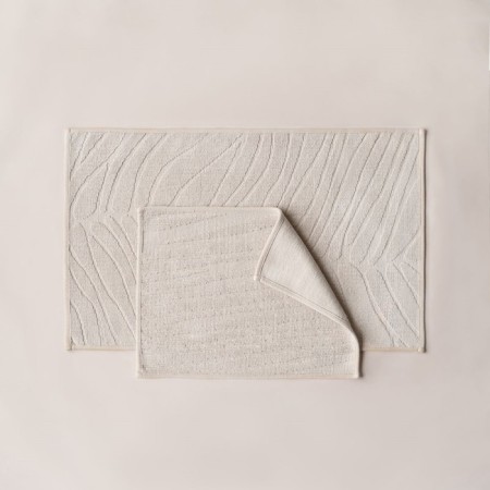 A set of mats for the bathtub "Orta", size 50x60 cm, 60x100 cm, milk color-2
